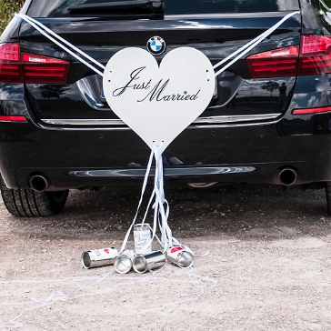 Autoschmuck Hochzeit Herz